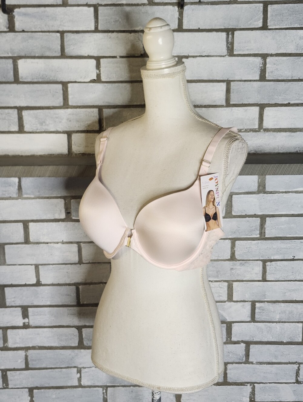 • NWT Joyspun Front Closure Lightly Lined Underwire T-Shirt Bra 40C Pink Ice